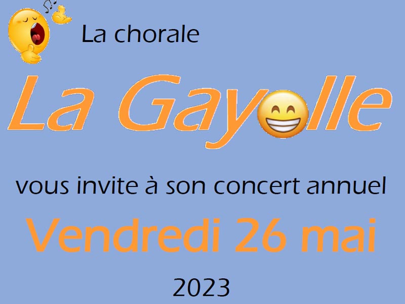 Concert de la Chorale "La gayole"