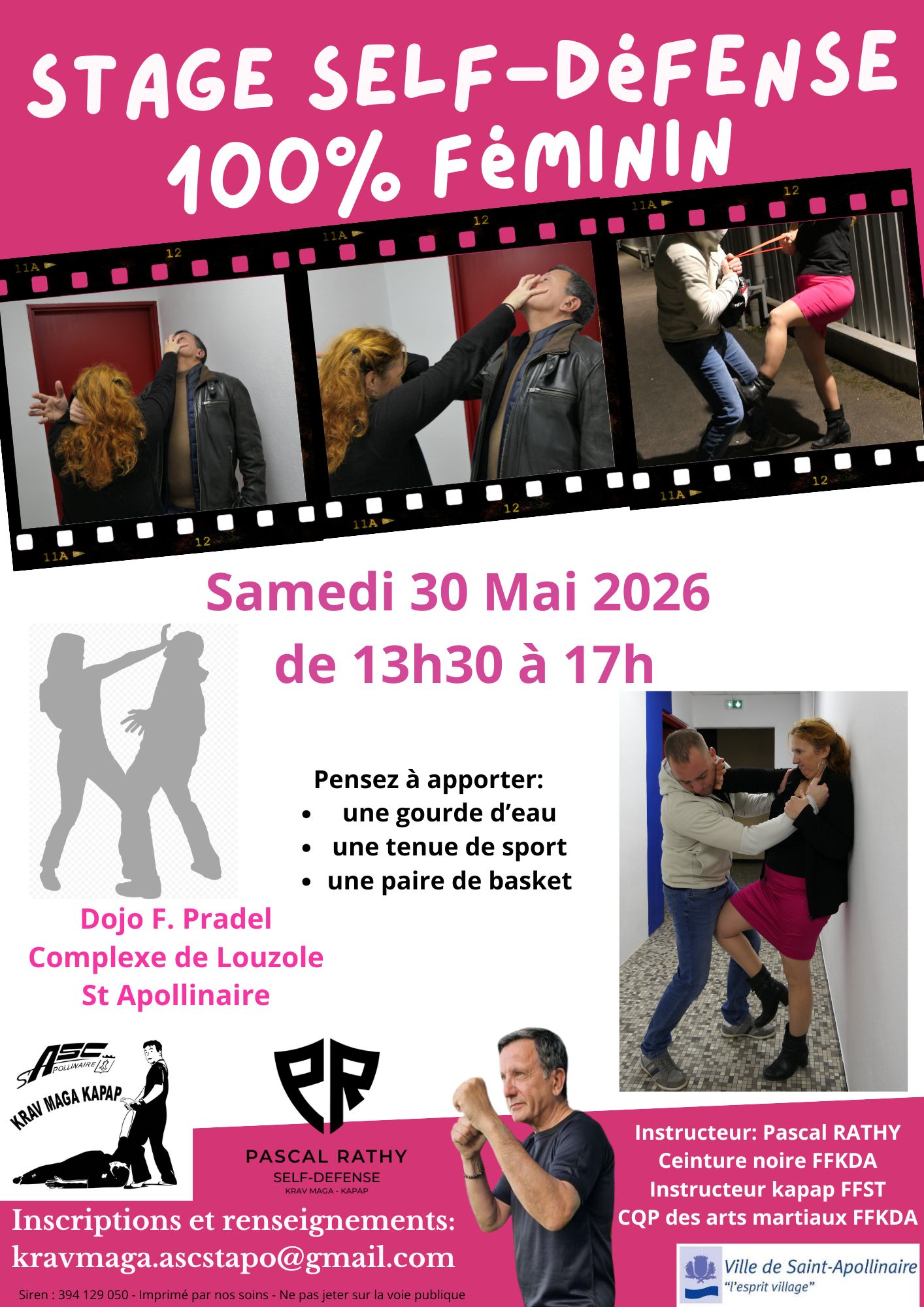 Affiche Stage Self féminin 30.05.26