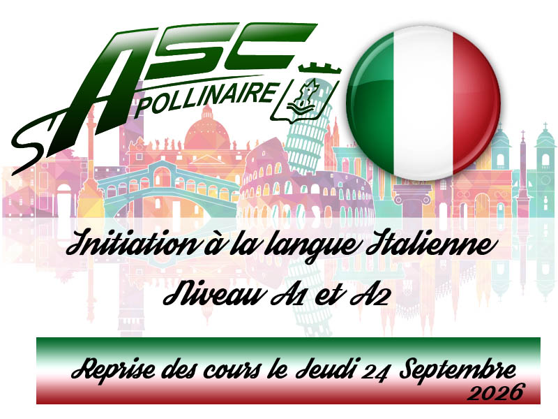 Rentrée Italien saison 2026-2027 