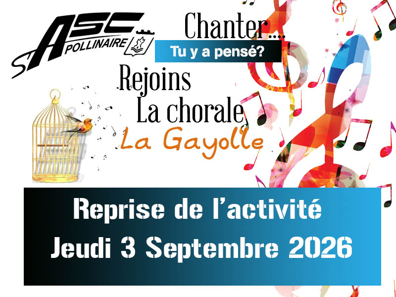Rentrée section Chorale