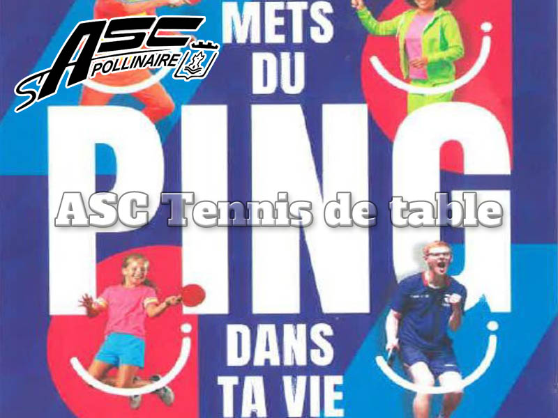 Rejoins notre club de Tennis de table