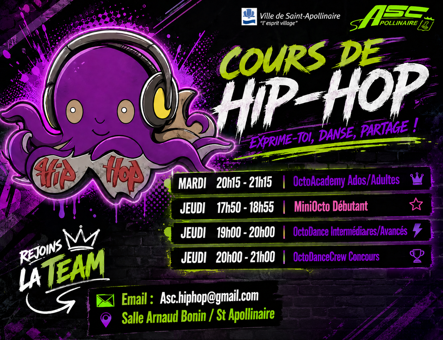 Affiche HIP HOP 2026